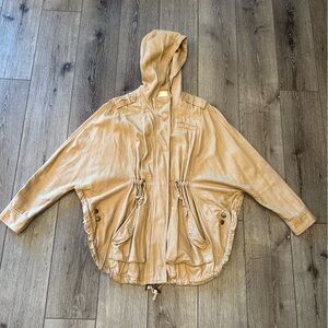 Women’s Free People Oversized Button-Down Pocket Jacket Tan - S